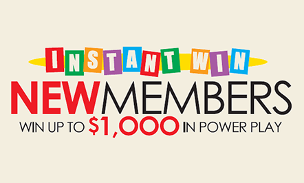 New Members Win Up To $1000!