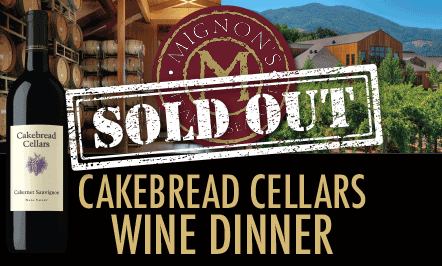 Cakebread Cellars Wine Dinner