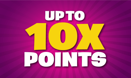 Up to 10X Points
