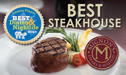 Mignon’s Steaks & Seafood is awarded BEST STEAKHOUSE