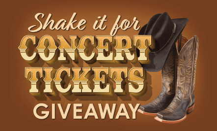 Shake It For Concert Tickets Giveaway
